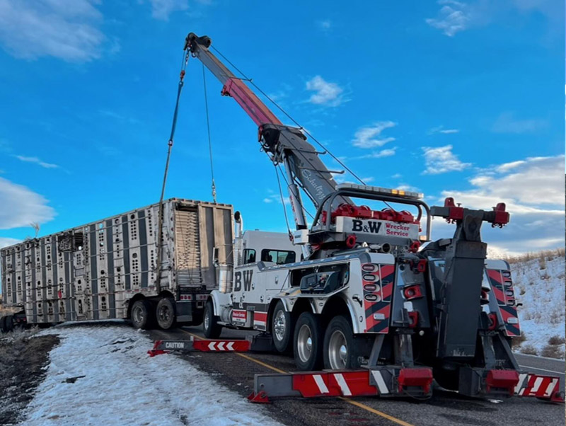 B and W Wrecker Service Boise Idaho Rotator Service