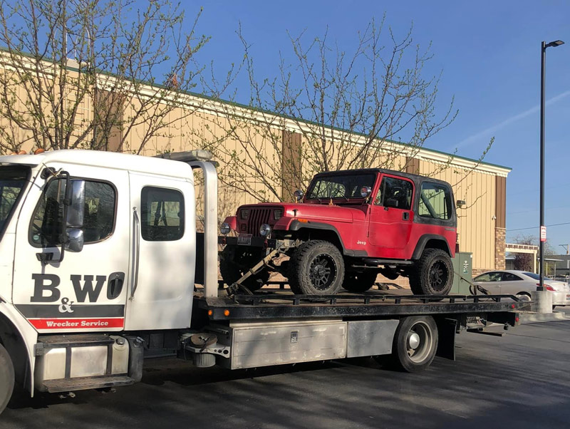 B and W Wrecker Service Flatbed Tow Truck Service Boise Idaho